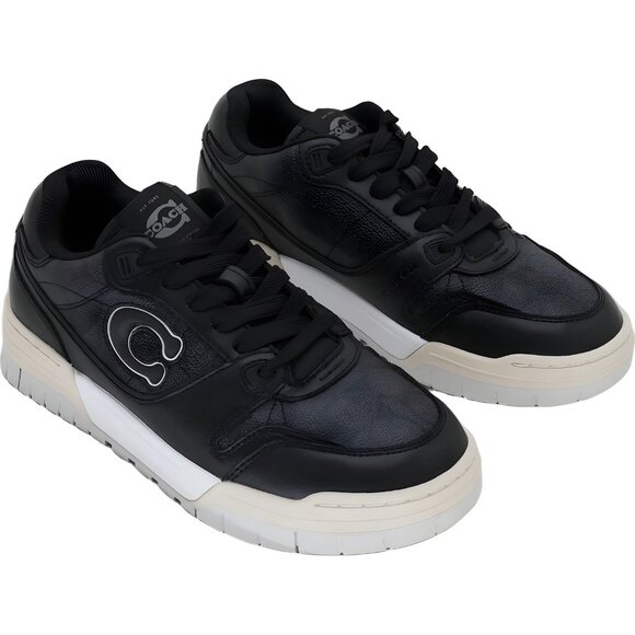 COACH SoHo Sneakers Charcoal Black Women’s Casual Lace-Up US 7M EU 37.5 - Picture 4 of 6